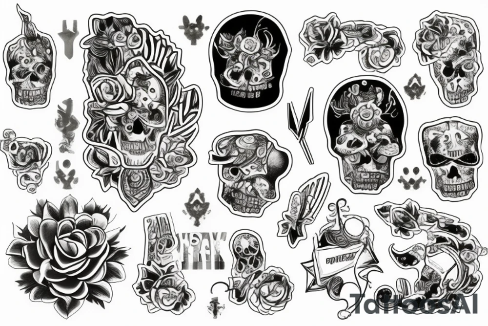 kucharz przy największym obciążeniu na kuchni tattoo idea