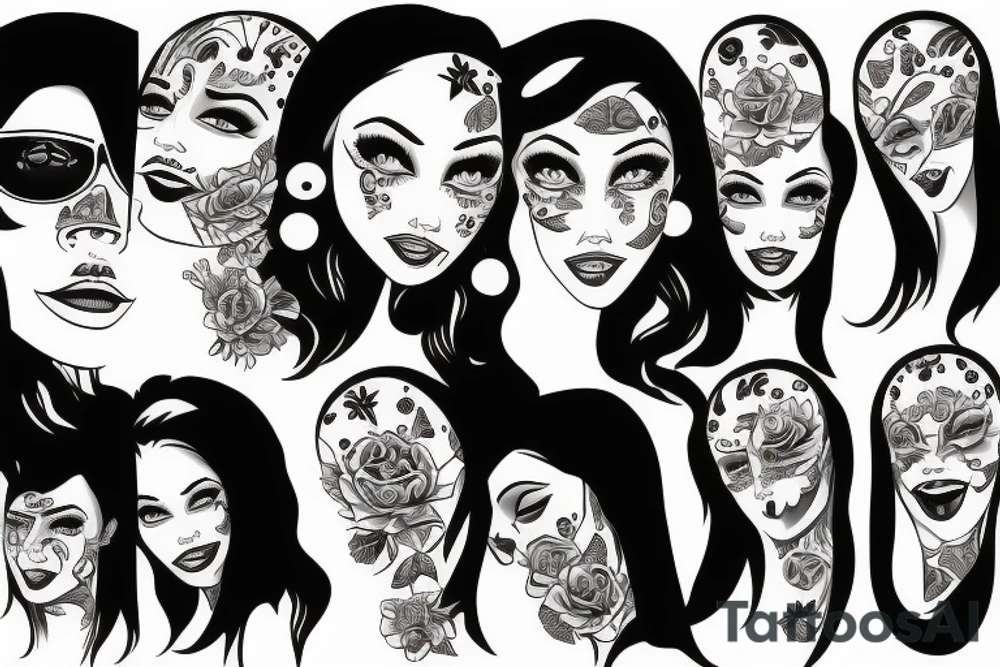 smile now tattoo chicano style girl tattoo idea