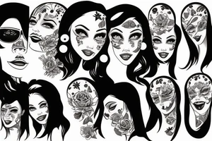 smile now tattoo chicano style girl tattoo idea