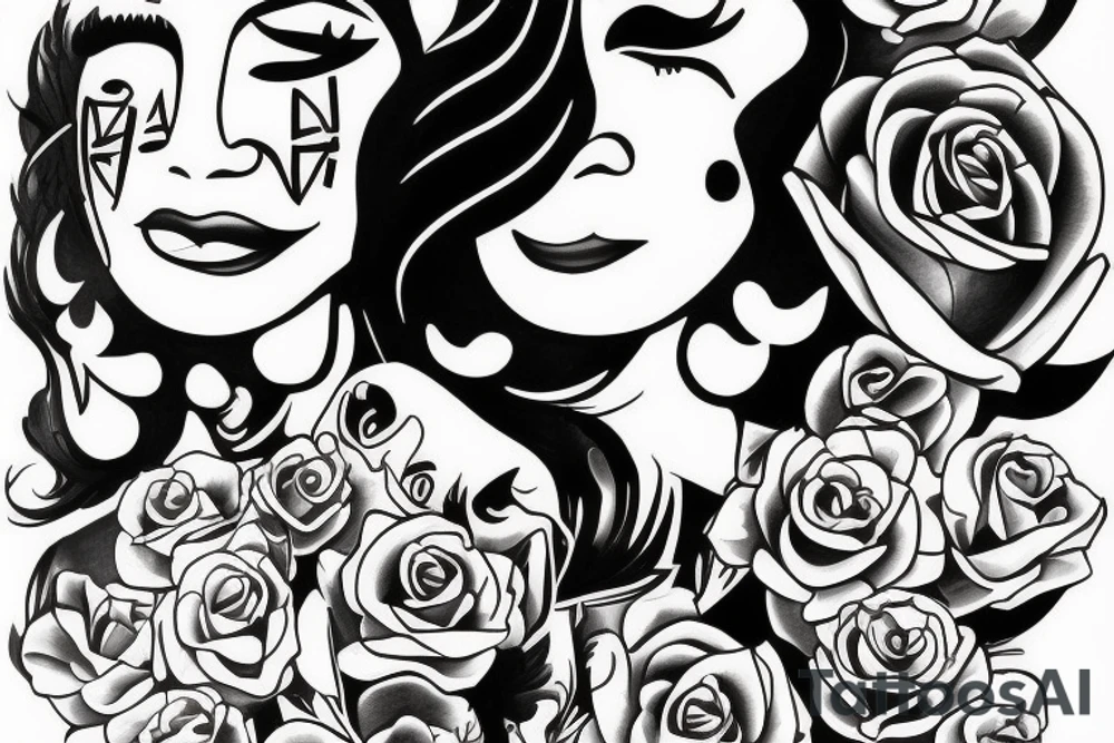 smile now tattoo chicano style girl tattoo idea
