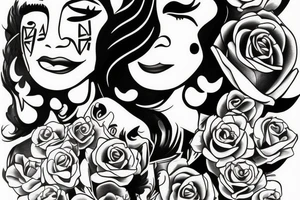 smile now tattoo chicano style girl tattoo idea
