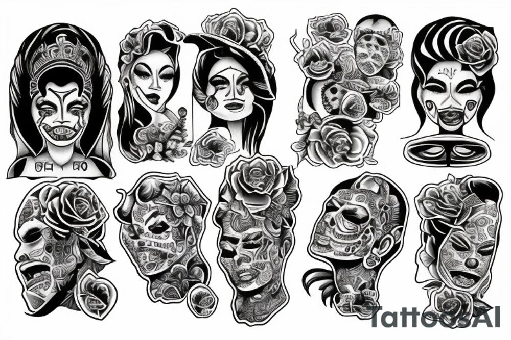 smile now tattoo chicano style girl tattoo idea