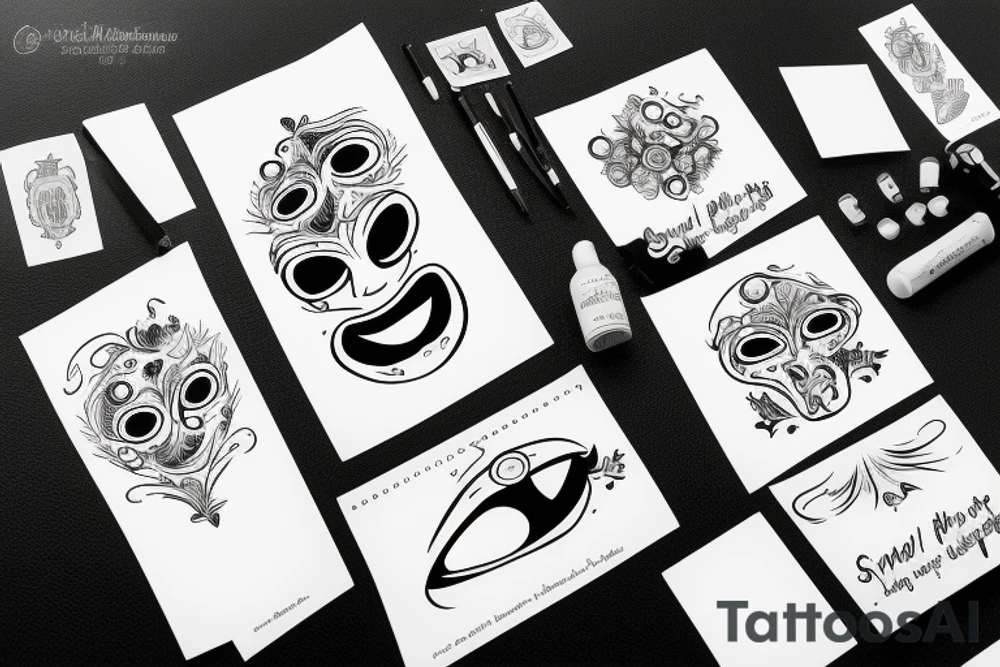 smile now cry later tattoo idea