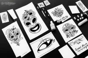 smile now cry later tattoo idea