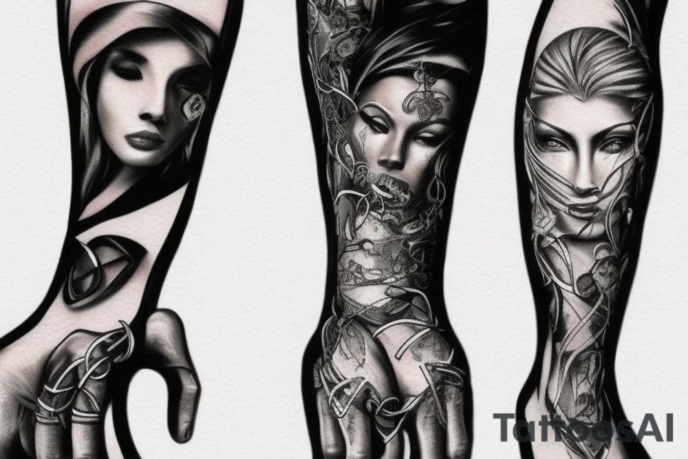 Breaking chains tattoo idea