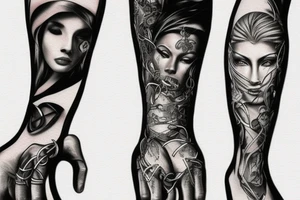Breaking chains tattoo idea