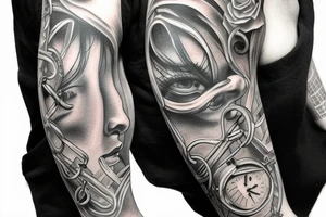 Breaking chains tattoo idea