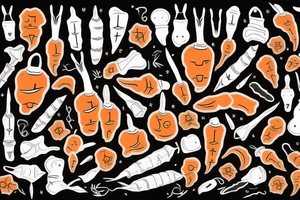 Dagger made of a carrot tattoo idea