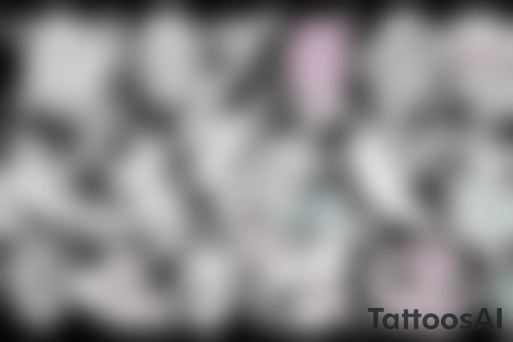 Bohamian merman tattoo idea