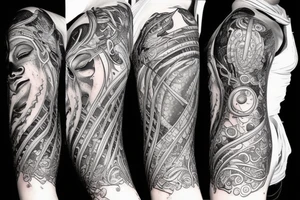 Bohamian mermaid tattoo idea