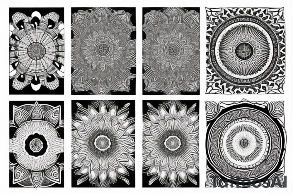 Mandala pure energy tattoo idea