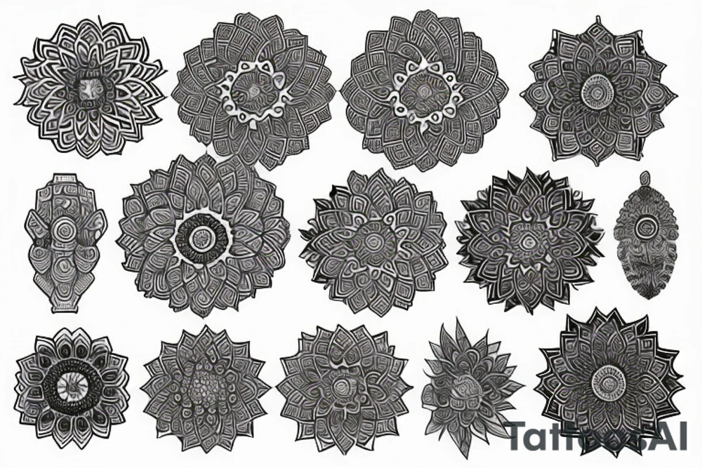 Mandala pure energy tattoo idea