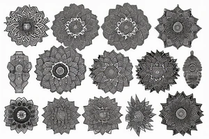 Mandala pure energy tattoo idea