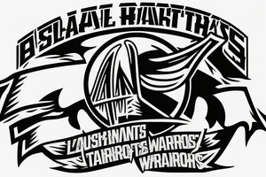 Hockey team called "Last Minute Warriors" logo tattoo idea
