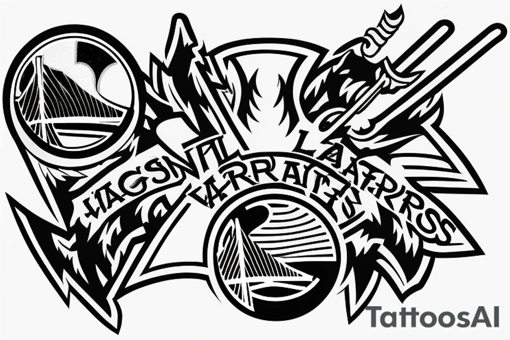 Hockey team called "Last Minute Warriors" logo tattoo idea