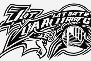 Hockey team logo "Last Minute Warriors" logo tattoo idea