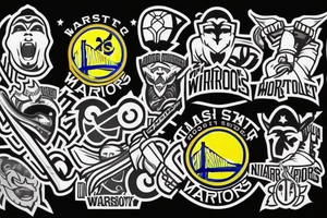 Last Minute Warriors hockey team logo tattoo idea