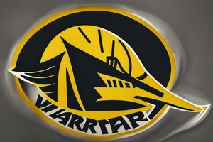 "Last Minute Warriors" hockey team logo. Gold and Black colour scheme tattoo idea