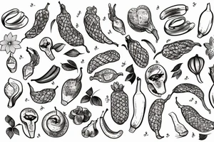 banana tattoo idea