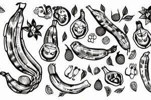 banana tattoo idea