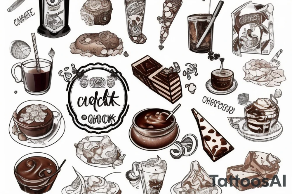 chocolate milk tattoo idea