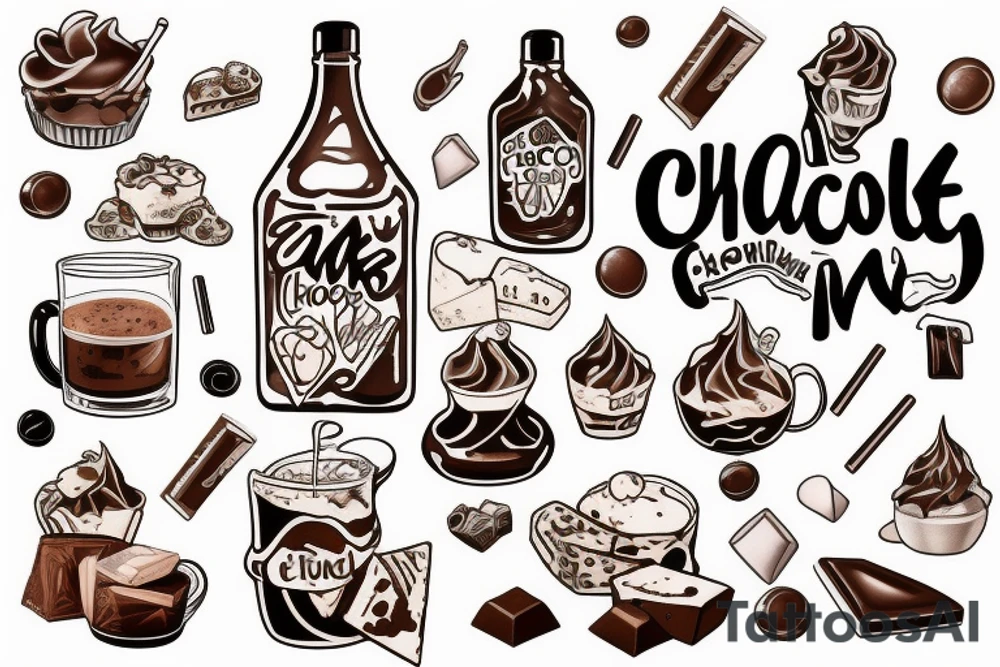 chocolate milk tattoo idea