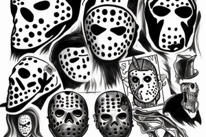 Horror Jason from Friday the 13th tattoo idea