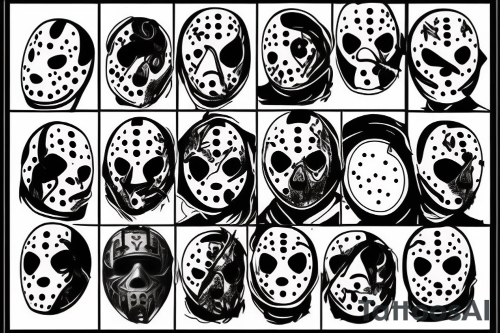 Horror Jason from Friday the 13th tattoo idea