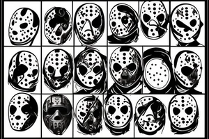 Horror Jason from Friday the 13th tattoo idea
