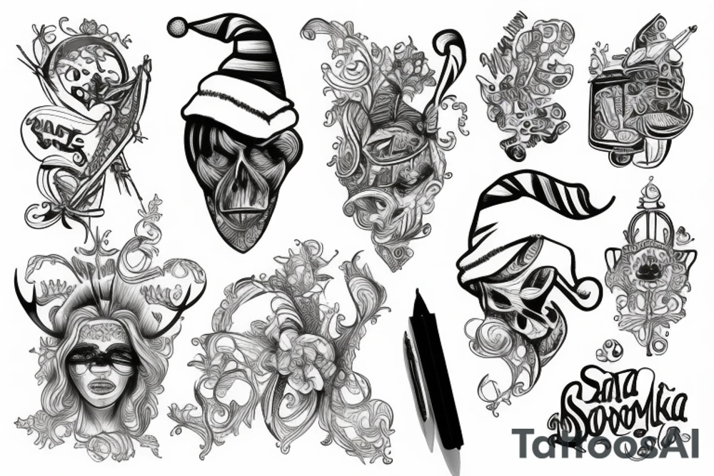 Santa monica tattoo idea