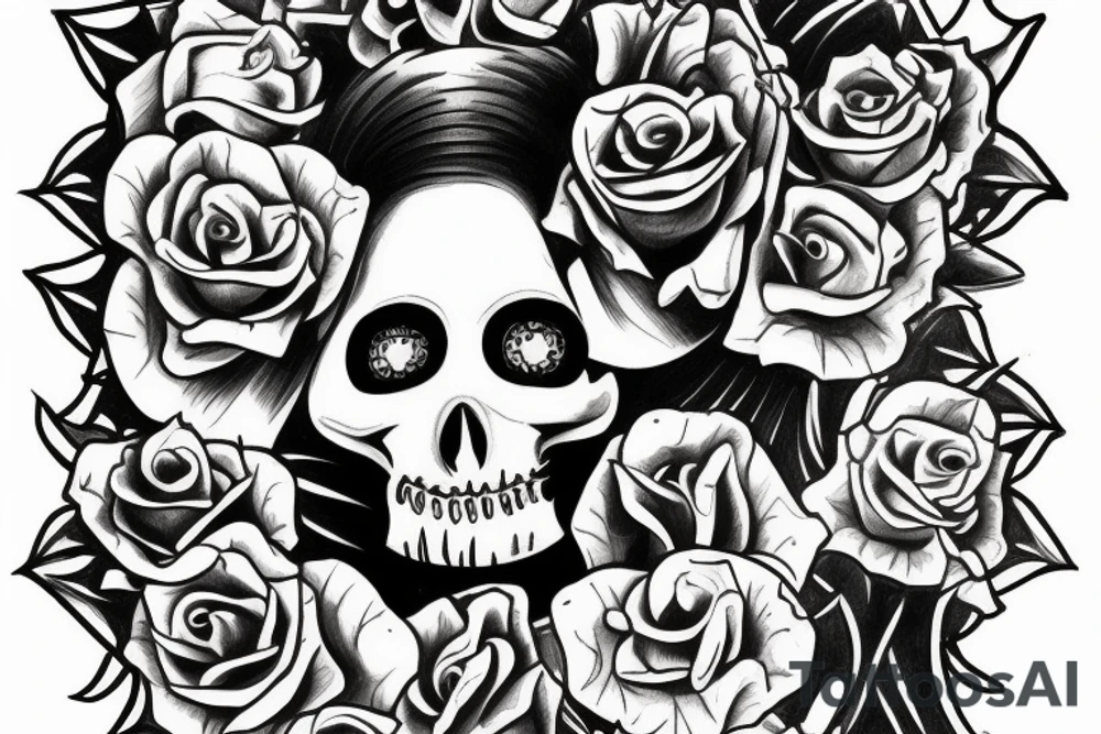 La santa muerte tattoo idea