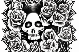 La santa muerte tattoo idea