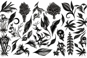 Vegetation tattoo idea