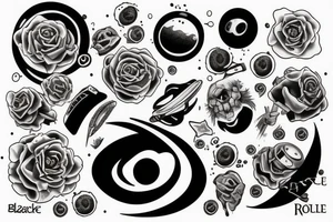 black hole tattoo idea
