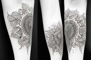 černá díra s horizontem událostí tattoo idea