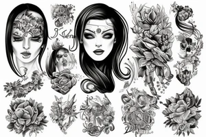 černá díra s horizontem událostí tattoo idea