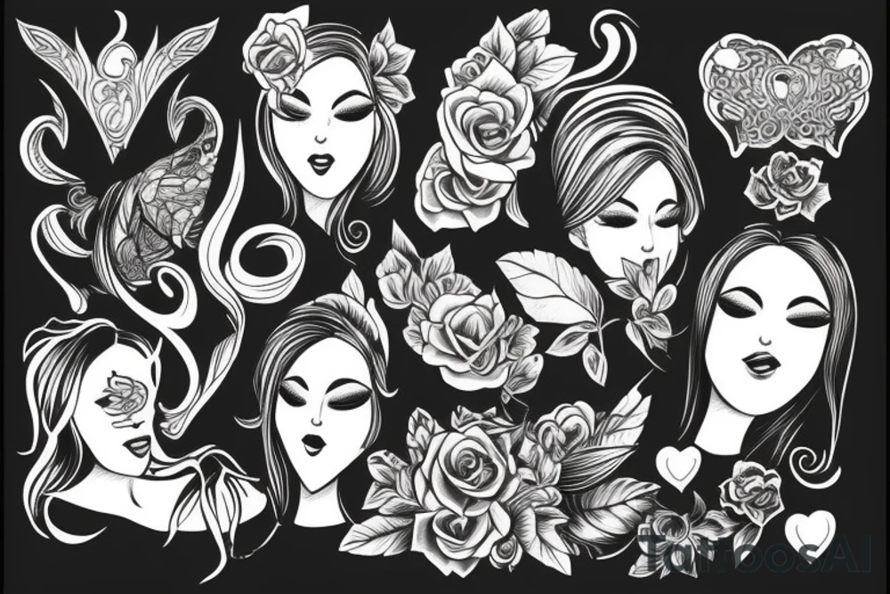 Unalome female tattoo idea