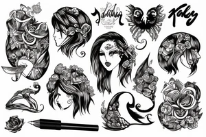Unalome tattoo idea