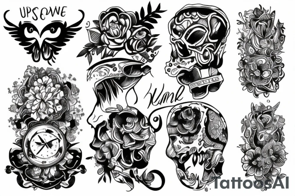 Unalome tattoo idea
