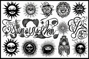 Sun,  water tattoo idea