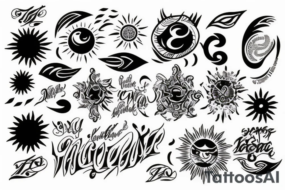 Sun tattoo idea