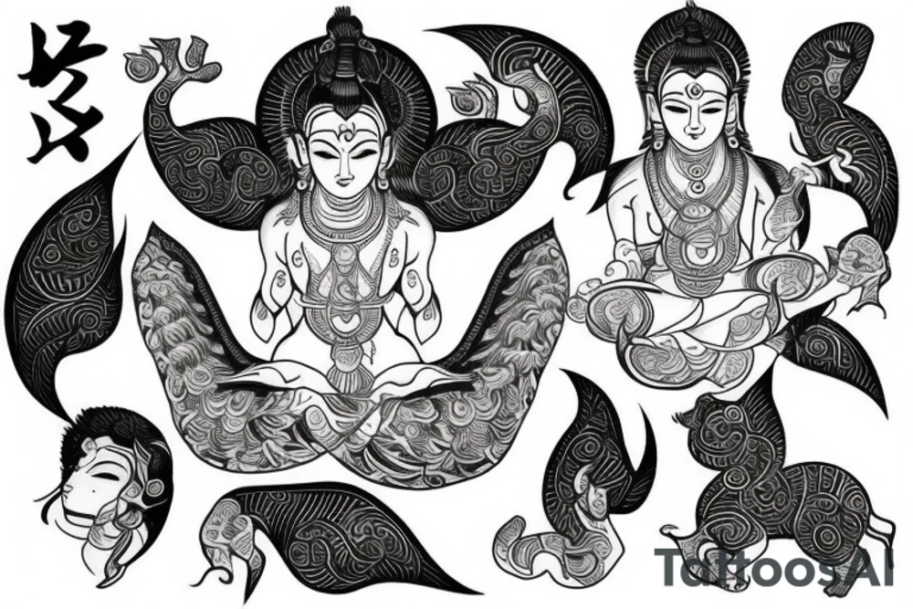 Hindu rebirth tattoo idea