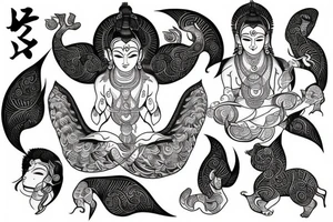 Hindu rebirth tattoo idea