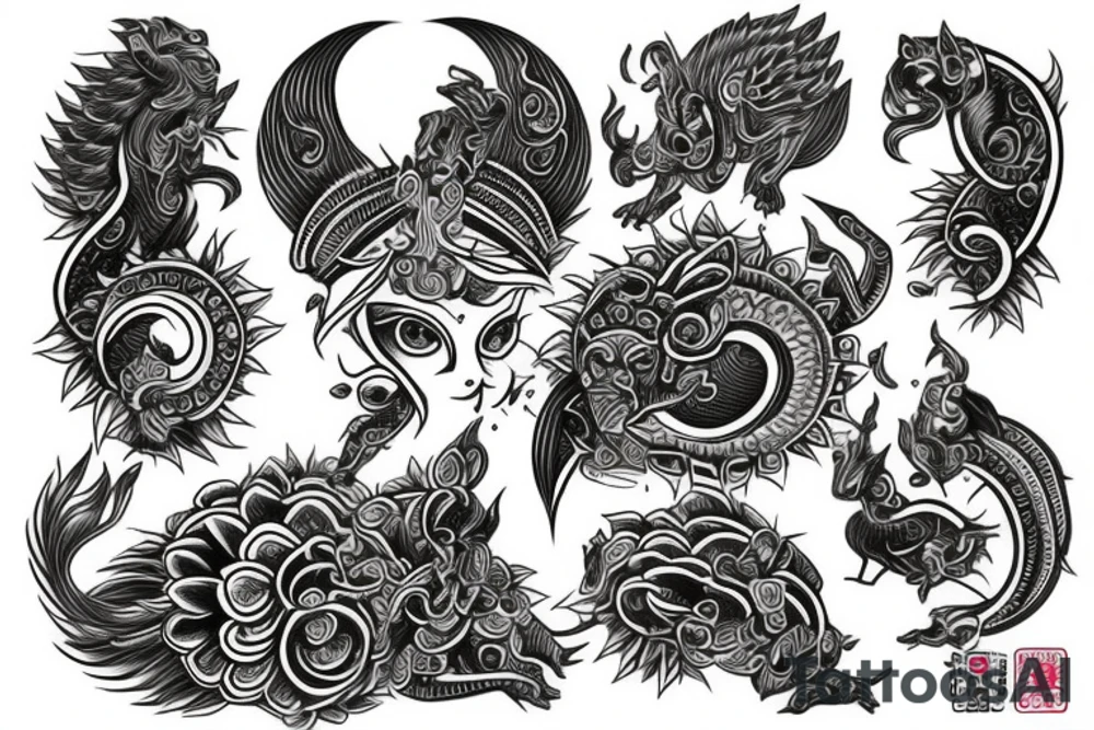 Hindu rebirth tattoo idea