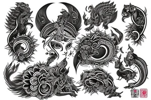 Hindu rebirth tattoo idea