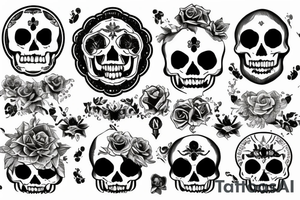 round words saying memento mori tattoo idea