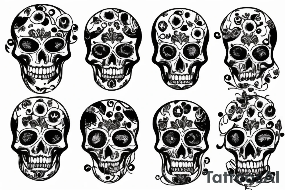 round words saying memento mori tattoo idea