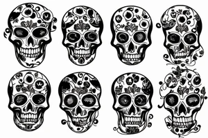 round words saying memento mori tattoo idea