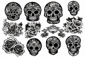 round words saying memento mori tattoo idea