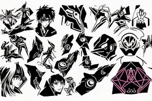 Neon evangelion tattoo tattoo idea